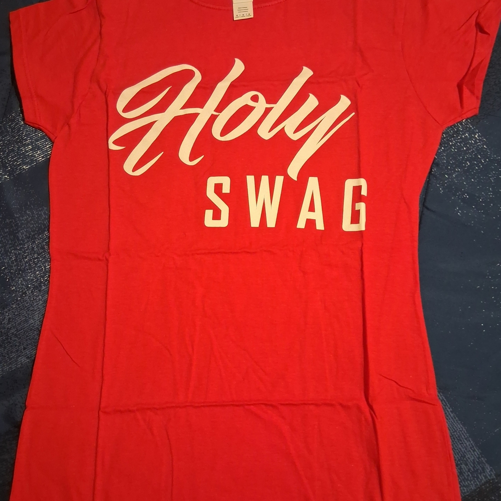 Gildan Red 'Holy Swag' Short Sleeve Tee